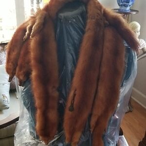 Vintage Brown Fox Fur 1940's